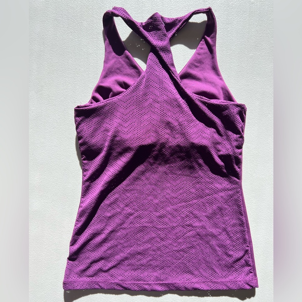 Prana Kira Twist Back Purple Women's Tank Top Size Small - Picture 4 of 4